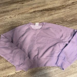 TNA “cozy fleece” cropped sweater